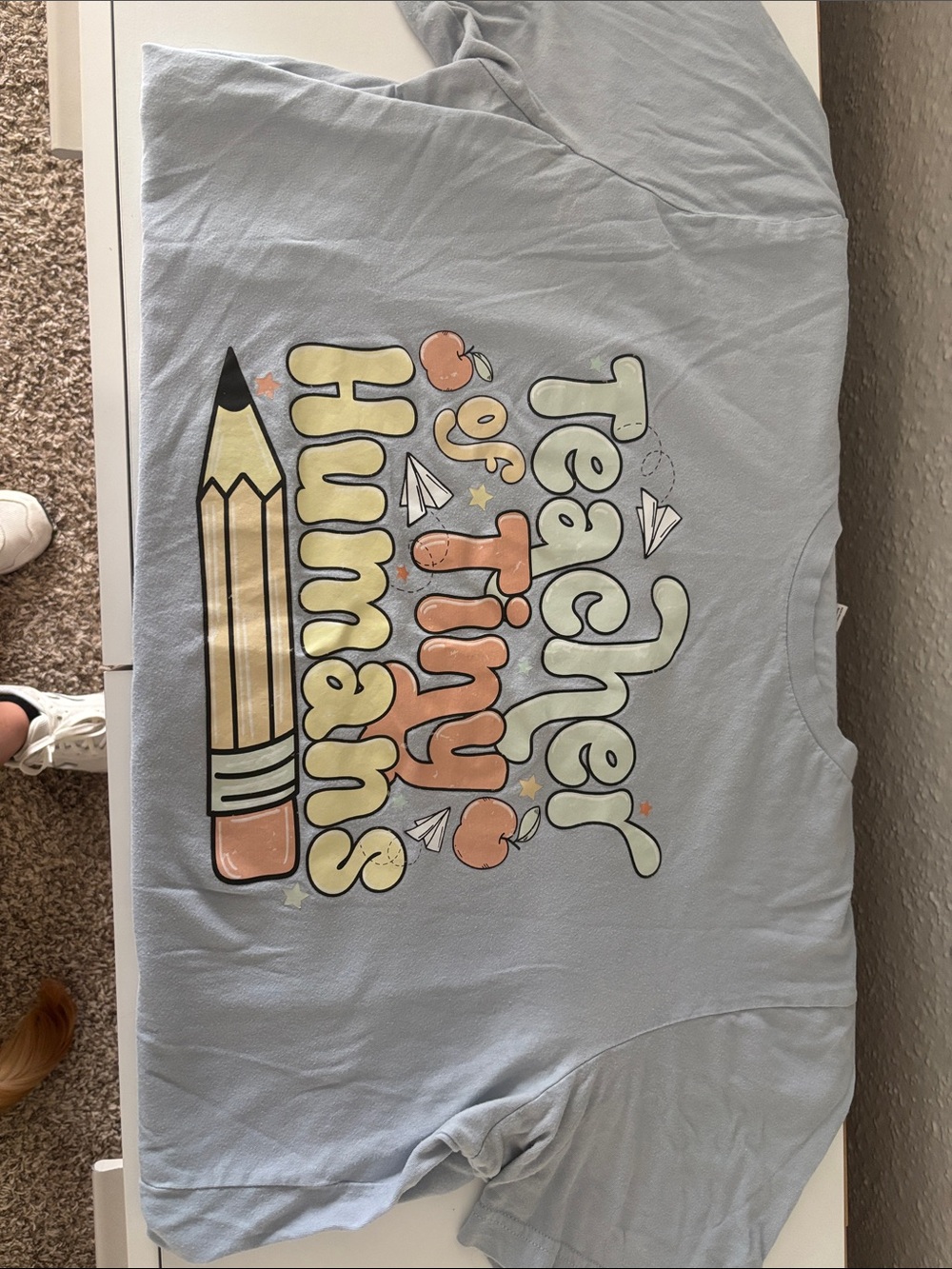 Teacher of Tiny Humans Graphic T‑Shirt - Light Blue